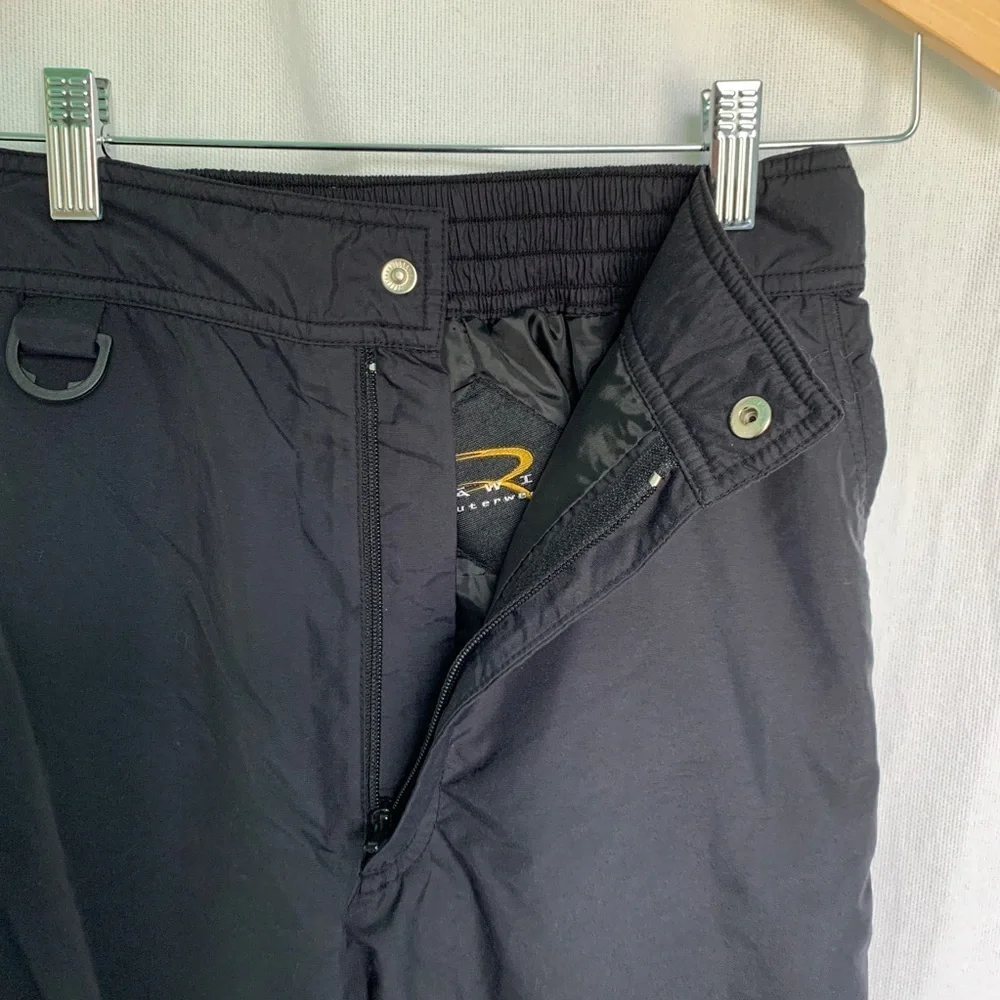 Rawik outerwear // black zip off snow pants size large PAT